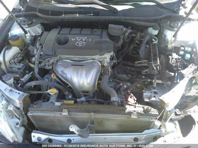 4T1BF3EK5AU005574 - 2010 TOYOTA CAMRY SE/LE/XLE 银色 照片 10