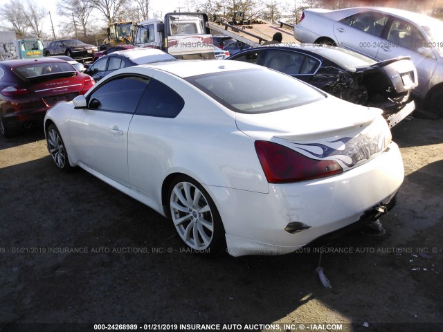 JNKCV64E68M116748 - 2008 INFINITI G37 JOURNEY/SPORT WHITE photo 3