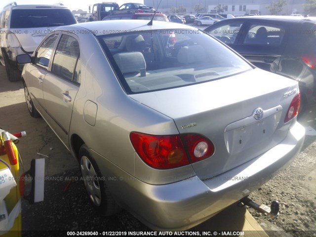 1NXBR32E04Z285446 - 2004 TOYOTA COROLLA CE/LE/S SILVER photo 3