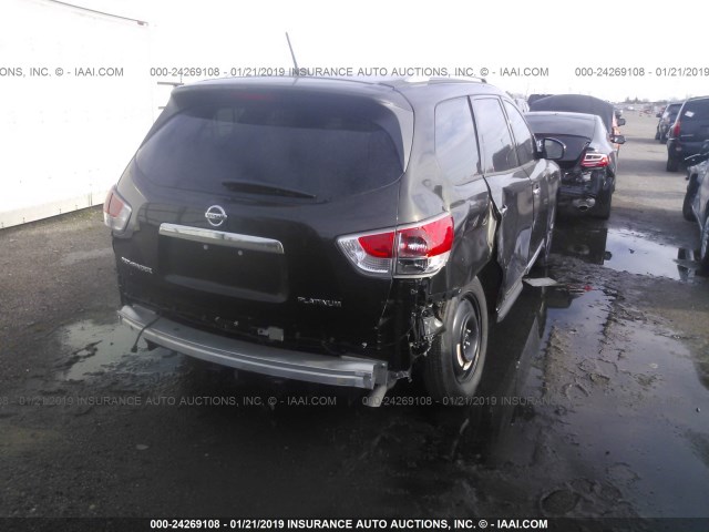 5N1AR2MN3FC719421 - 2015 NISSAN PATHFINDER S/SV/SL/PLATINUM BROWN photo 6