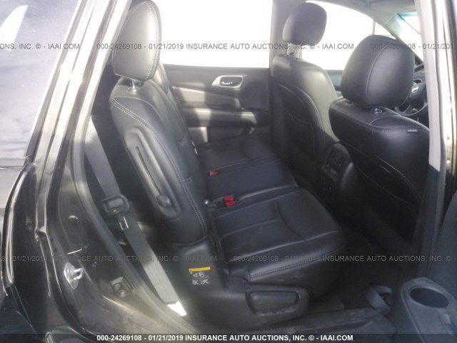 5N1AR2MN3FC719421 - 2015 NISSAN PATHFINDER S/SV/SL/PLATINUM BROWN photo 8