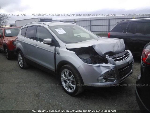 1FMCU0J97EUA04556 - 2014 FORD ESCAPE TITANIUM SILVER photo 1