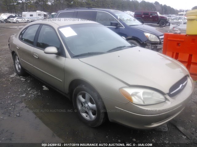 1FAHP55U21A258755 - 2001 FORD TAURUS SES GOLD photo 1