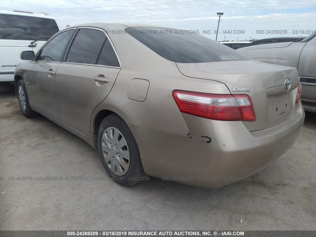 4T1BE46K68U761075 - 2008 TOYOTA CAMRY CE/LE/XLE/SE GOLD photo 3