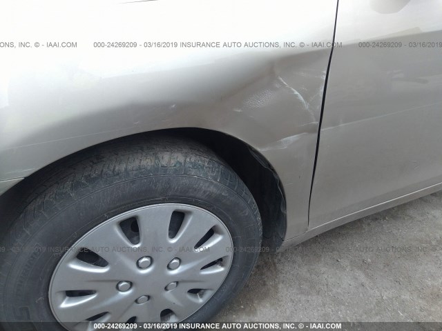 4T1BE46K68U761075 - 2008 TOYOTA CAMRY CE/LE/XLE/SE GOLD photo 6