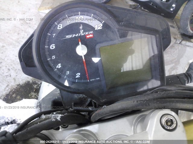 ZD4RAC0029S000688 - 2009 APRILIA SHIVER 750 BLACK photo 7