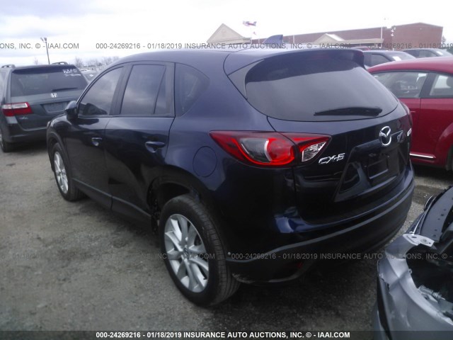 JM3KE2DY9E0361506 - 2014 MAZDA CX-5 BLUE photo 3