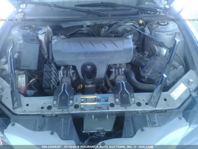 2G2WP552281115488 - 2008 PONTIAC GRAND PRIX GRAY photo 10