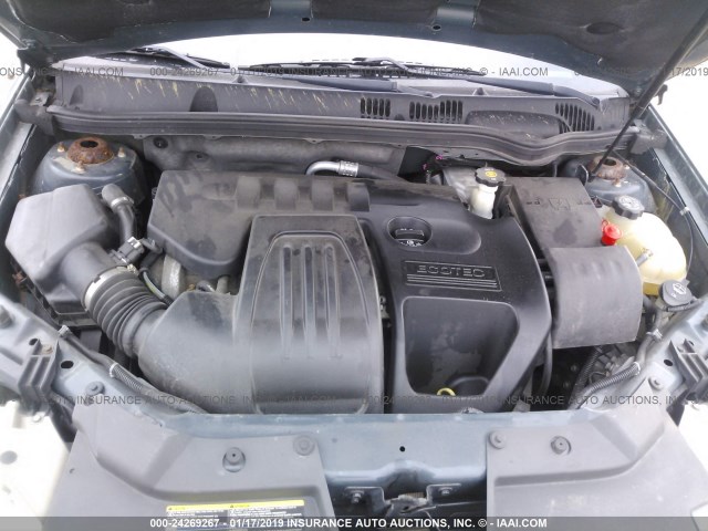 1G2AS18H197221341 - 2009 PONTIAC G5 GREEN photo 10