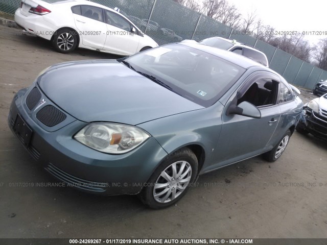 1G2AS18H197221341 - 2009 PONTIAC G5 GREEN photo 2