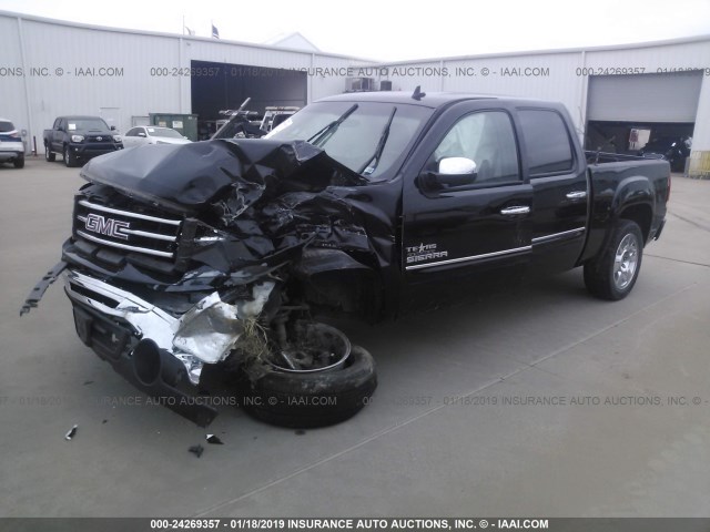 3GTP1VE0XCG169461 - 2012 GMC SIERRA C1500 SLE BLACK photo 2