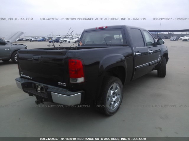 3GTP1VE0XCG169461 - 2012 GMC SIERRA C1500 SLE BLACK photo 4