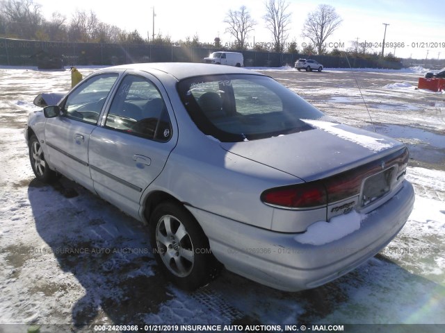 3MEFM66L1XM600969 - 1999 MERCURY MYSTIQUE LS SILVER photo 3