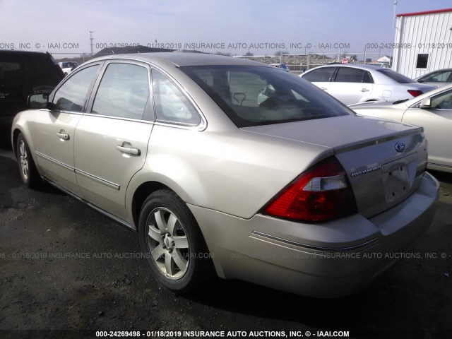 1FAFP24136G119266 - 2006 FORD FIVE HUNDRED SEL TAN photo 3