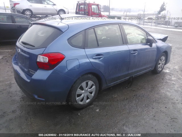 JF1GPAA68G8300163 - 2016 SUBARU IMPREZA BLUE photo 4