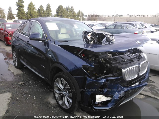 5UXXW3C52G0R23076 - 2016 BMW X4 XDRIVE28I BLUE photo 1