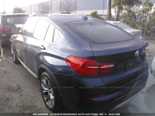 5UXXW3C52G0R23076 - 2016 BMW X4 XDRIVE28I BLUE photo 3