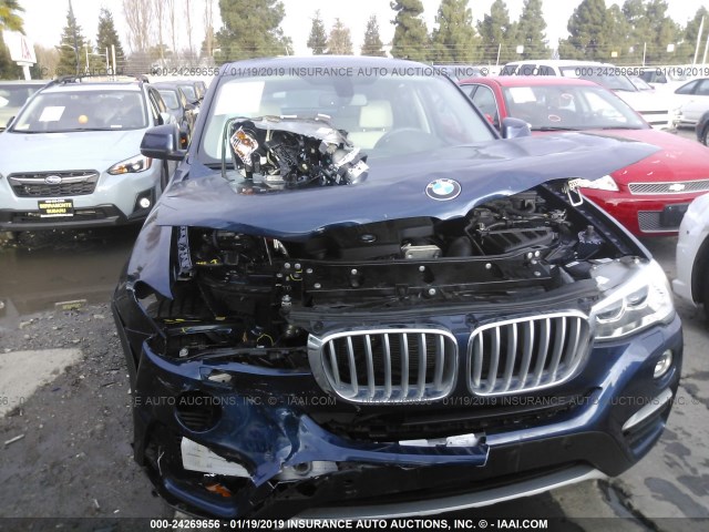 5UXXW3C52G0R23076 - 2016 BMW X4 XDRIVE28I BLUE photo 6