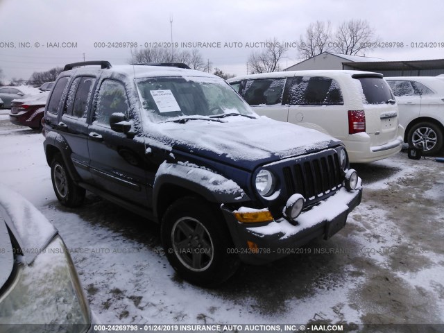 1J4GL38K36W219483 - 2006 JEEP LIBERTY RENEGADE BLUE photo 1
