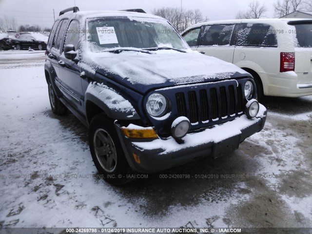 1J4GL38K36W219483 - 2006 JEEP LIBERTY RENEGADE BLUE photo 6