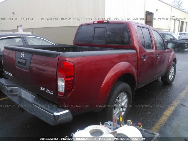 1N6AD0EV3GN792359 - 2016 NISSAN FRONTIER S/SV/SL/PRO-4X RED photo 4