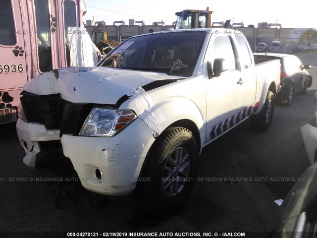 1N6BD0CT0FN751174 - 2015 NISSAN FRONTIER S/SV WHITE photo 2