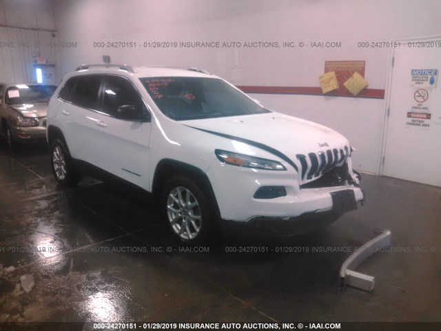 1C4PJLCB2FW683433 - 2015 JEEP CHEROKEE LATITUDE WHITE photo 1