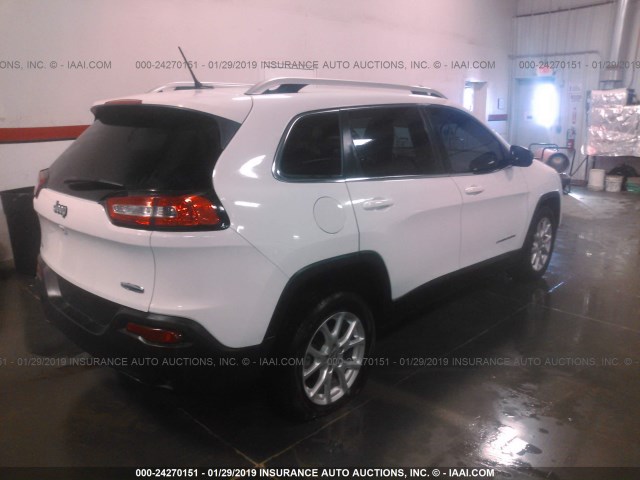 1C4PJLCB2FW683433 - 2015 JEEP CHEROKEE LATITUDE WHITE photo 4