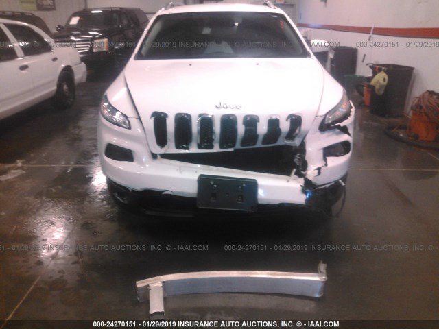 1C4PJLCB2FW683433 - 2015 JEEP CHEROKEE LATITUDE WHITE photo 6