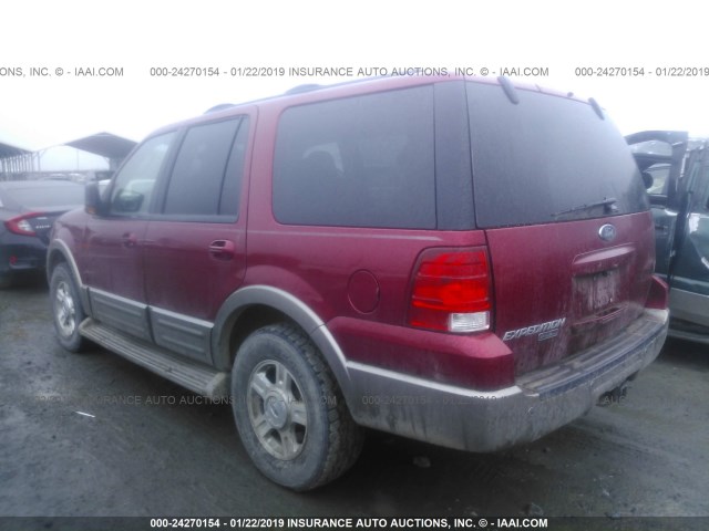 1FMFU18L24LB23270 - 2004 FORD EXPEDITION EDDIE BAUER RED photo 3