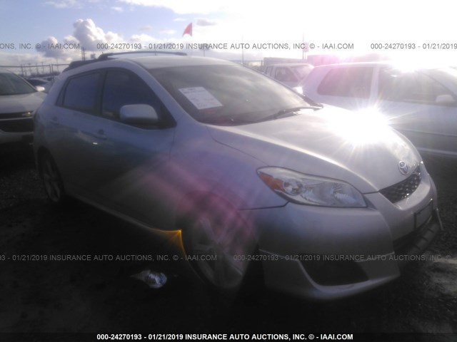 2T1LE40E99C002110 - 2009 TOYOTA COROLLA MATRIX S SILVER photo 1