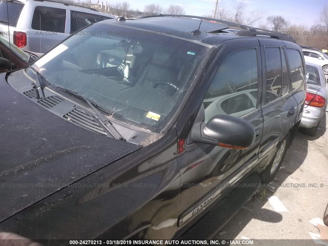 1GKDT13S352254152 - 2005 GMC ENVOY BLACK photo 2