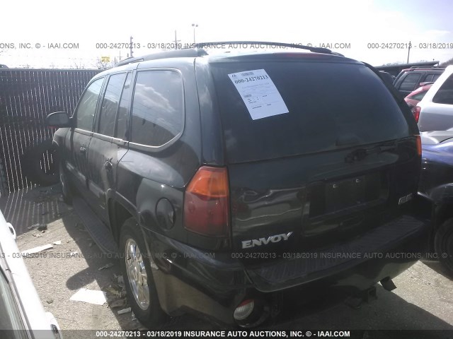 1GKDT13S352254152 - 2005 GMC ENVOY BLACK photo 3