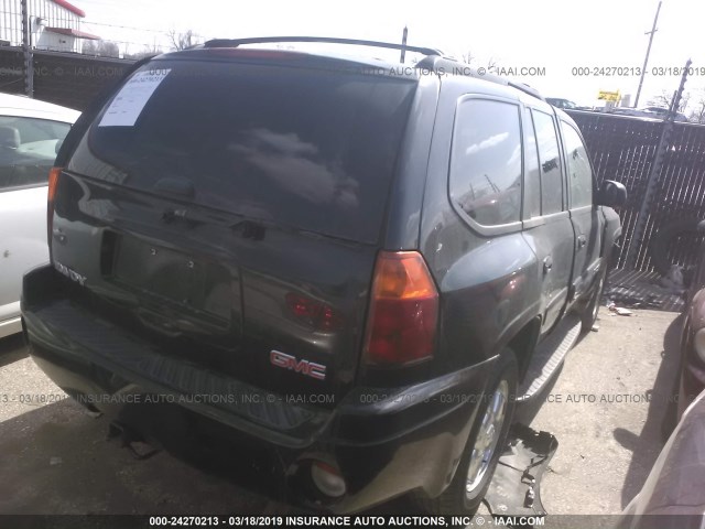 1GKDT13S352254152 - 2005 GMC ENVOY BLACK photo 4