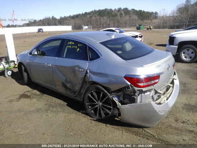 1G4PW5SK3G4180257 - 2016 BUICK VERANO SPORT TOURING SILVER photo 3