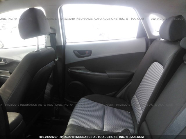 KM8K1CAA2JU106745 - 2018 HYUNDAI KONA BLACK photo 8