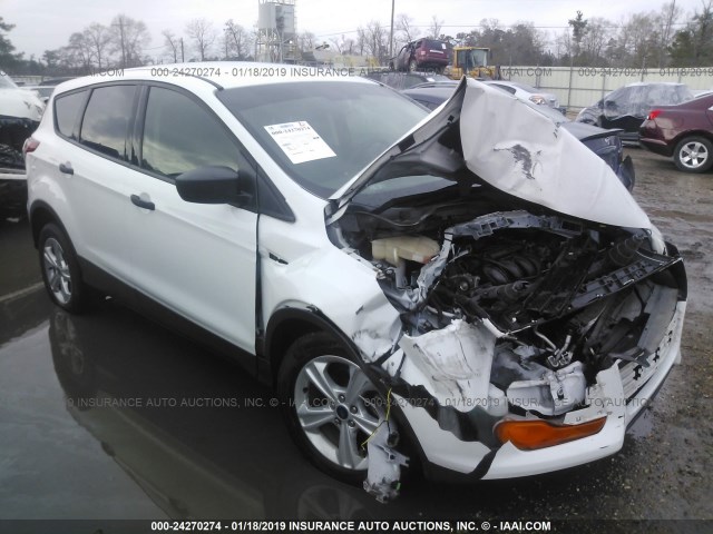 1FMCU0F72FUC20565 - 2015 FORD ESCAPE S WHITE photo 1