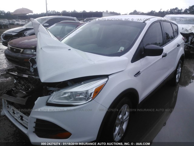 1FMCU0F72FUC20565 - 2015 FORD ESCAPE S WHITE photo 2