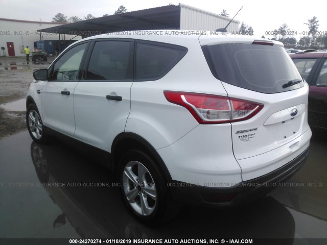 1FMCU0F72FUC20565 - 2015 FORD ESCAPE S WHITE photo 3