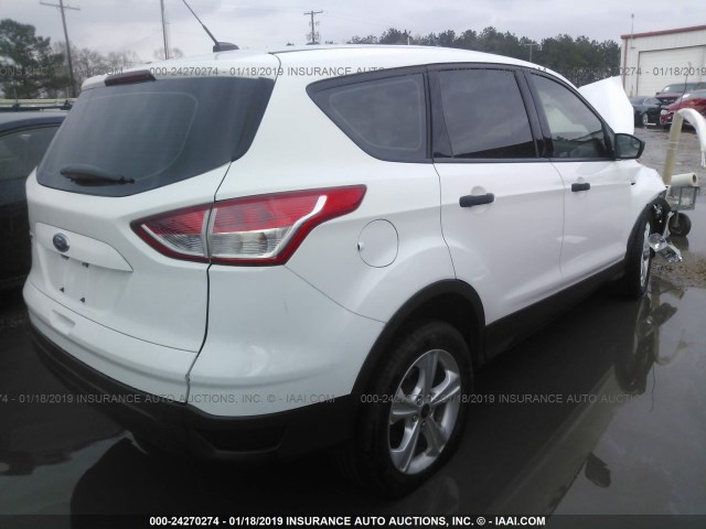 1FMCU0F72FUC20565 - 2015 FORD ESCAPE S WHITE photo 4