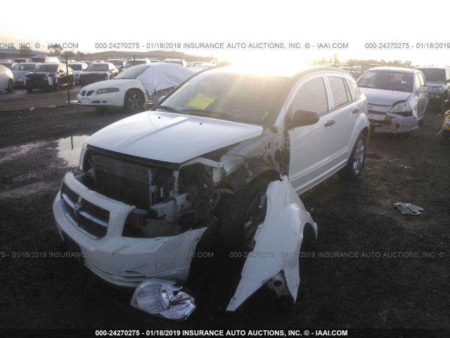 1B3HB48B27D115570 - 2007 DODGE CALIBER SXT WHITE photo 2