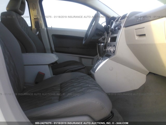 1B3HB48B27D115570 - 2007 DODGE CALIBER SXT WHITE photo 5