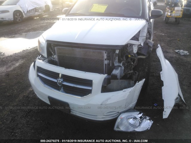 1B3HB48B27D115570 - 2007 DODGE CALIBER SXT WHITE photo 6