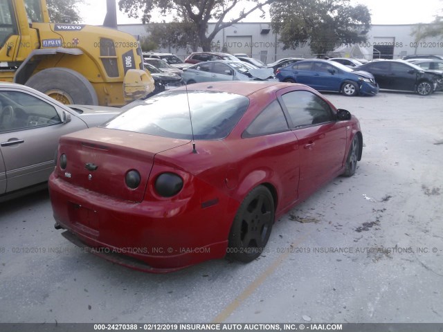1G1AP14P467731777 - 2006 CHEVROLET COBALT SS SUPERCHARGED RED photo 4