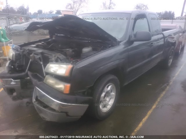 2GCEC19X831167976 - 2003 CHEVROLET SILVERADO C1500 BLACK photo 2