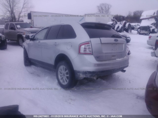 2FMDK3JC9ABA94493 - 2010 FORD EDGE SEL SILVER photo 3