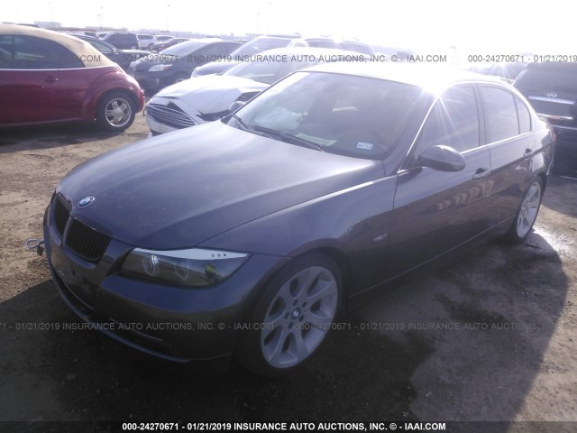 WBAVB33536KS32918 - 2006 BMW 330 I GRAY photo 2