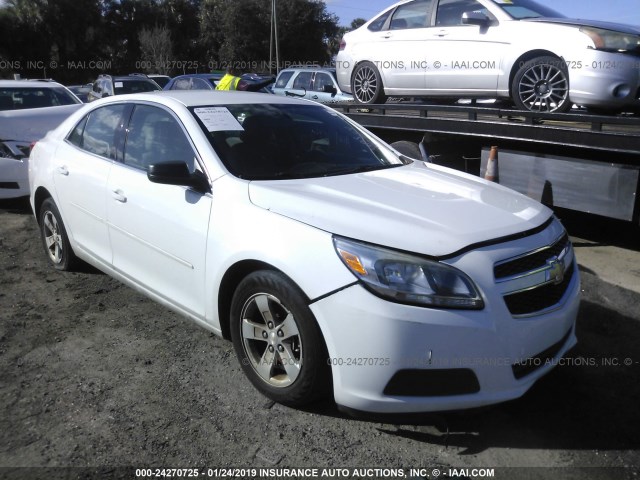 1G11B5SA4DF355489 - 2013 CHEVROLET MALIBU LS WHITE photo 1