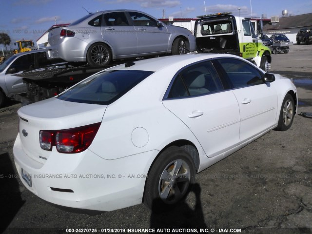 1G11B5SA4DF355489 - 2013 CHEVROLET MALIBU LS WHITE photo 4