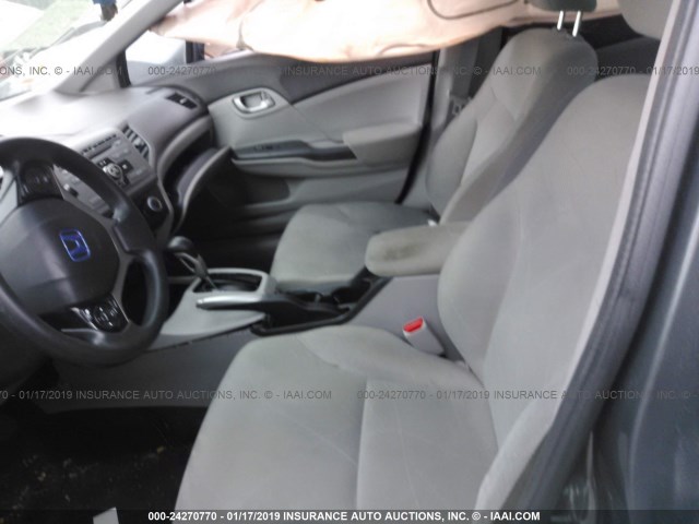 2HGFB2F67CH519480 - 2012 HONDA CIVIC HF GRAY photo 5